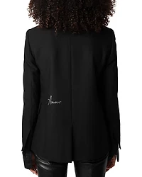 Very Strass Heart Blazer