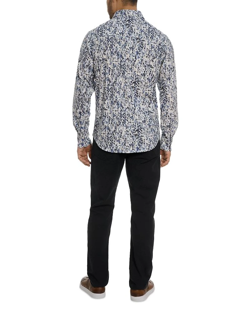 Fragment Button Front Printed Shirt