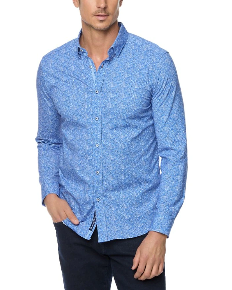 Boden Button Front Printed Shirt