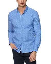 Boden Button Front Printed Shirt