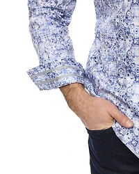 Kano Button Front Printed Shirt