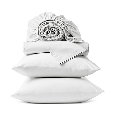 Coyuchi Heritage Percale 4 Piece Sheet Set, King