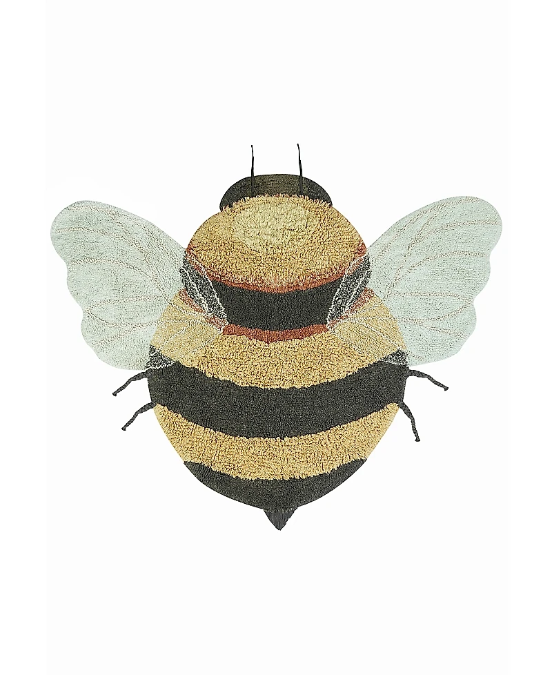 Lorena Canals Planet B Washable Bee Novelty Area Rug, 3'9 x 5'