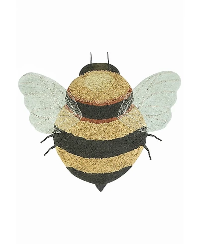 Lorena Canals Planet B Washable Bee Novelty Area Rug, 3'9 x 5'