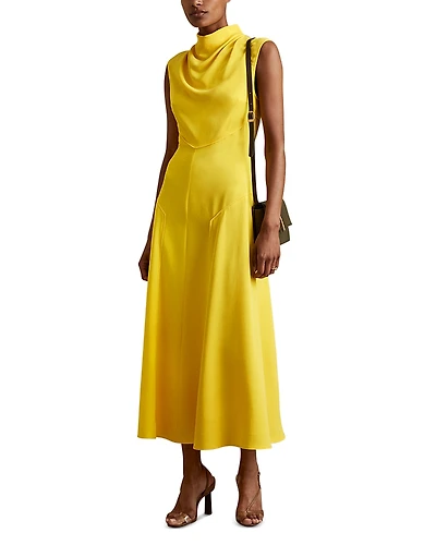 Reiss Georgia Seamed Midi Dress
