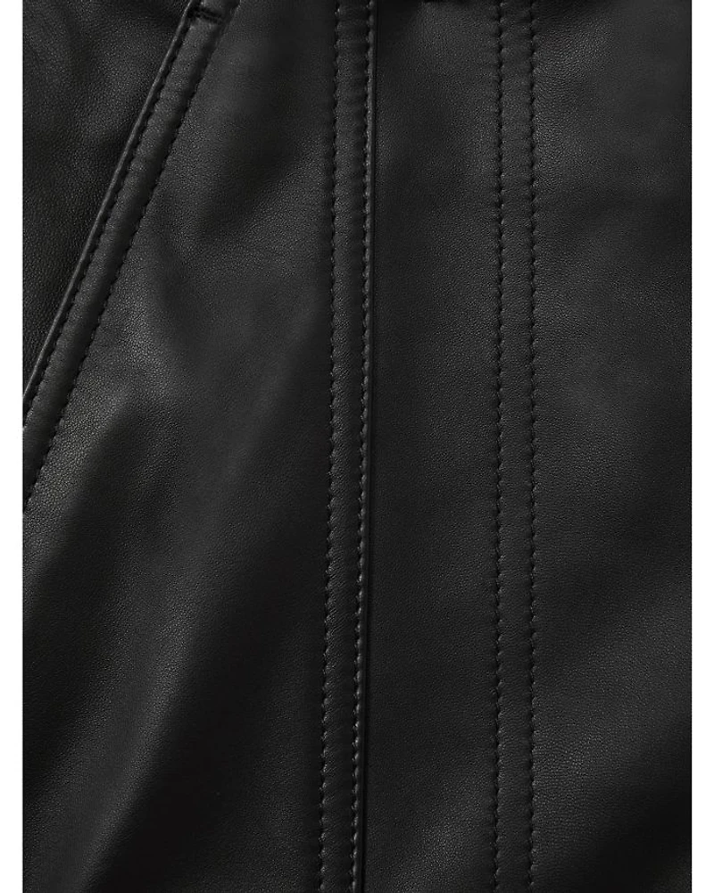 Daria Leather Miniskirt