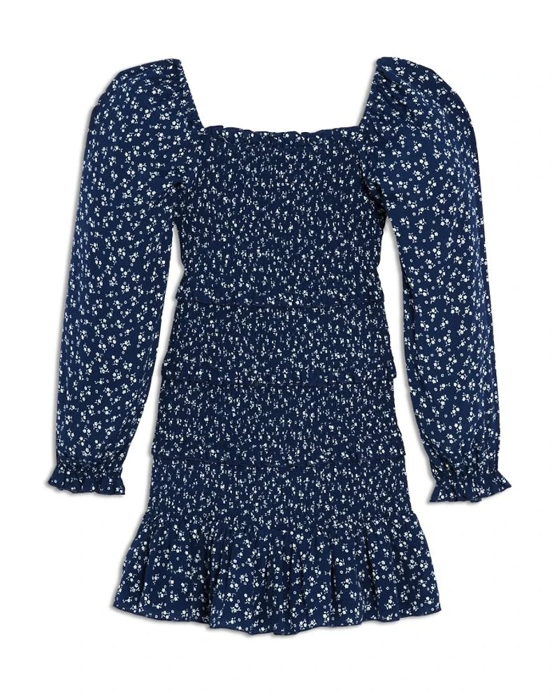 Girls' Laila Long Sleeved Smocked Dress - Big Kid