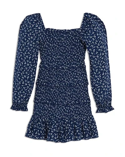 Girls' Laila Long Sleeved Smocked Dress - Big Kid