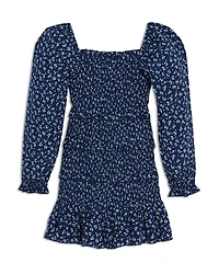 Girls' Laila Long Sleeved Smocked Dress - Big Kid