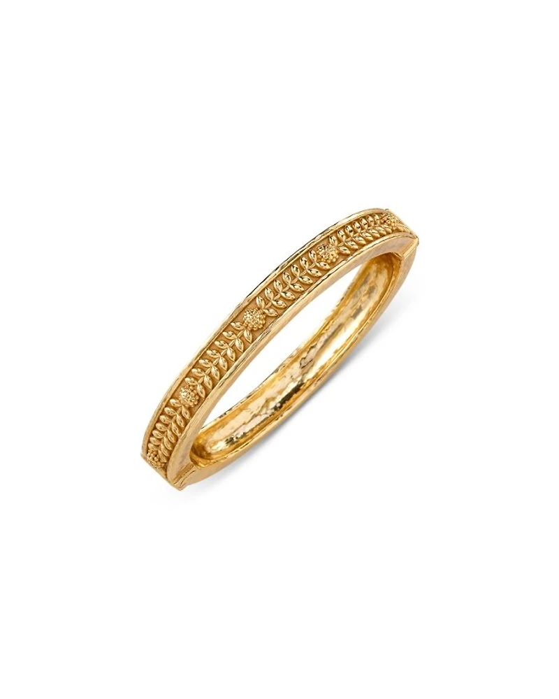 Berry Vine Hinged Bangle Bracelet