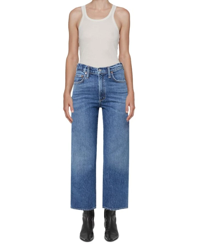 Ren High Rise Ankle Wide Leg Jeans Fix