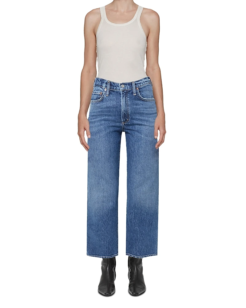 Agolde Ren High Rise Ankle Wide Leg Jeans
