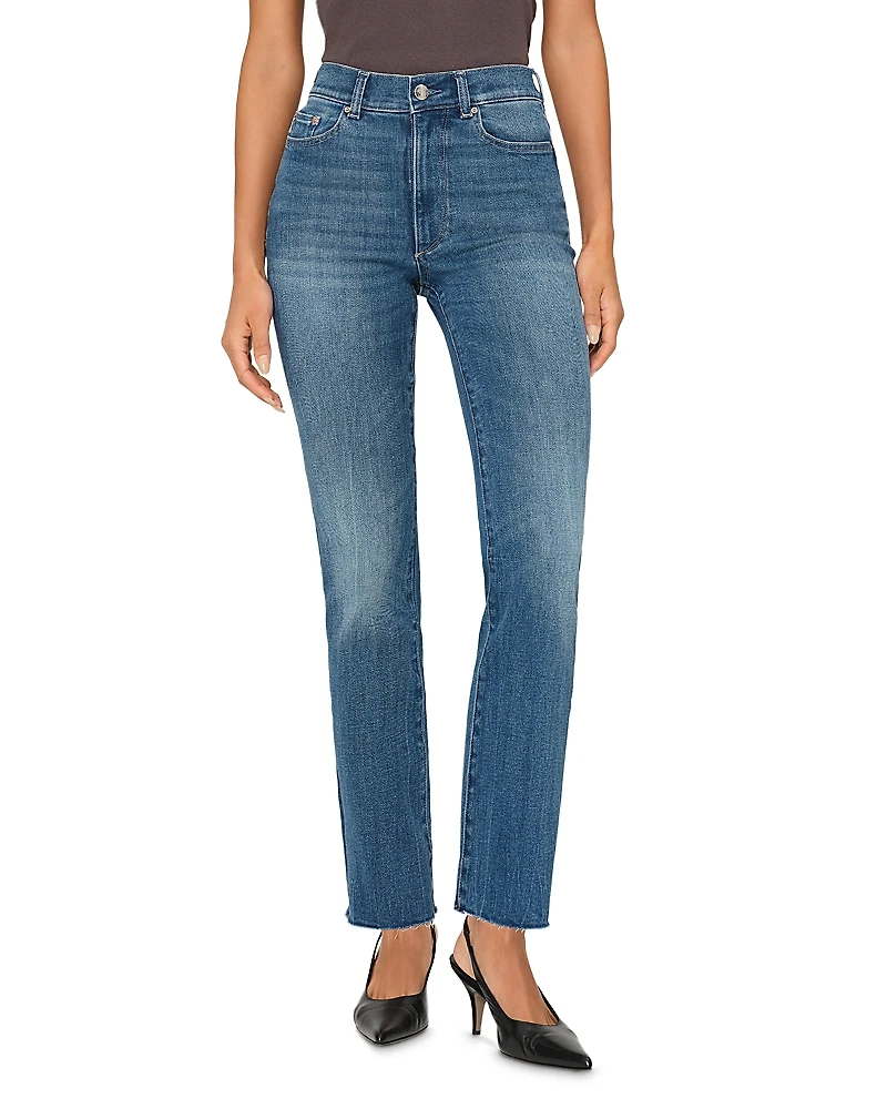 DL1961 Halle Instasculpt High Rise Straight Leg Jeans