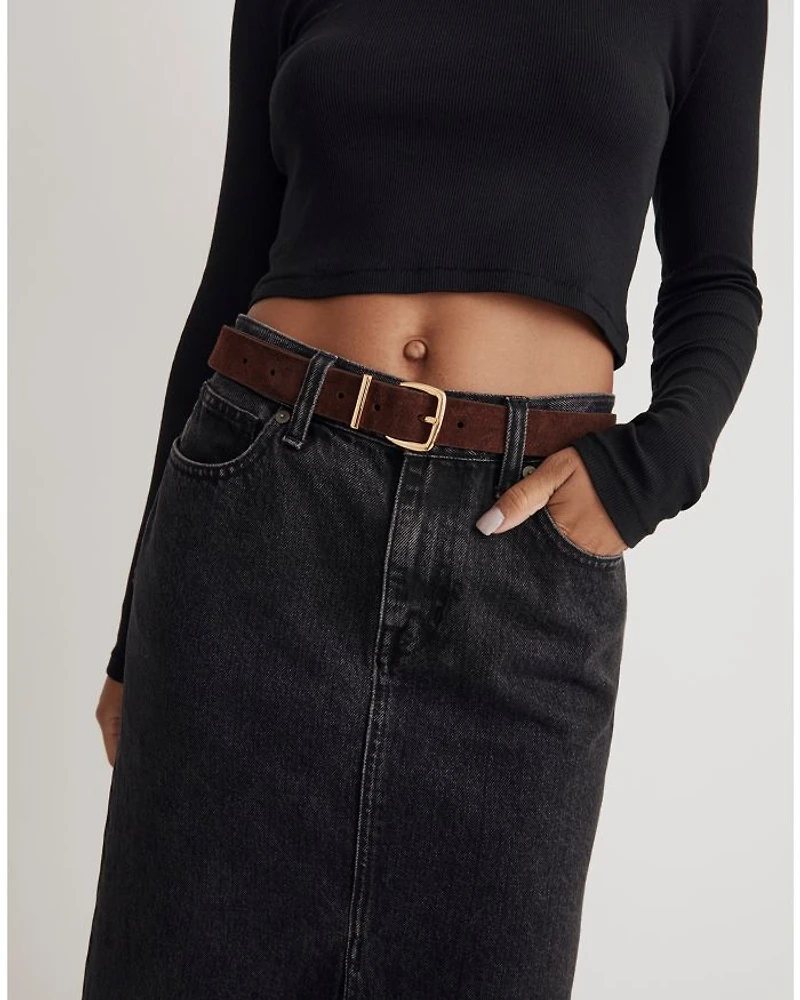 Women's Essential Suede Belt