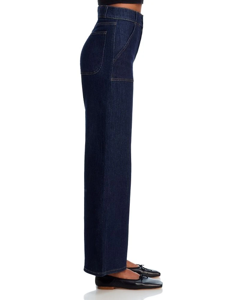 High Rise Modern Pocket Jeans Rinse