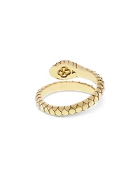 18K Yellow Gold Serpent Diamond & Emerald Snake Coil Ring - Exclusive, Italy Campaign