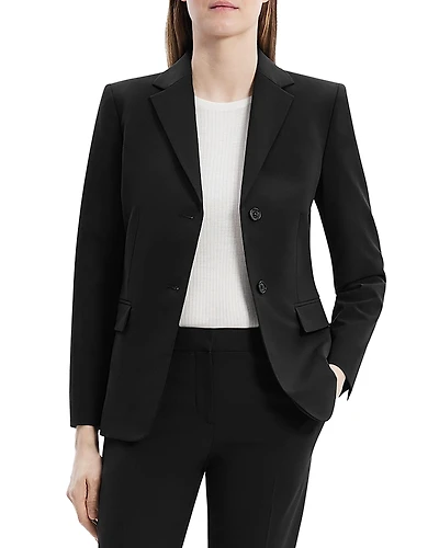 Theory Single Breasted Slim Fit Blazer