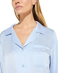 Inez Washable Silk Long Pajama Set