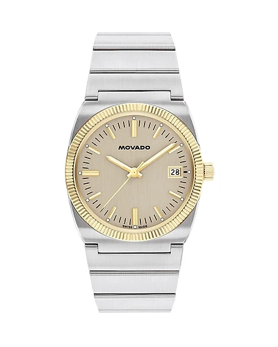 Movado Heritage Series Ondoplan Watch, 36mm