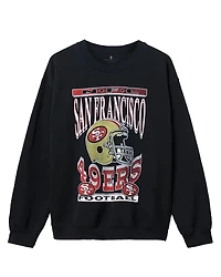 Junk Food Clothing Unisex Nfl San Francisco 49ers Helmet Flea Market Crew