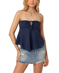 Edikted Tadria Drawstring Baby Doll Top