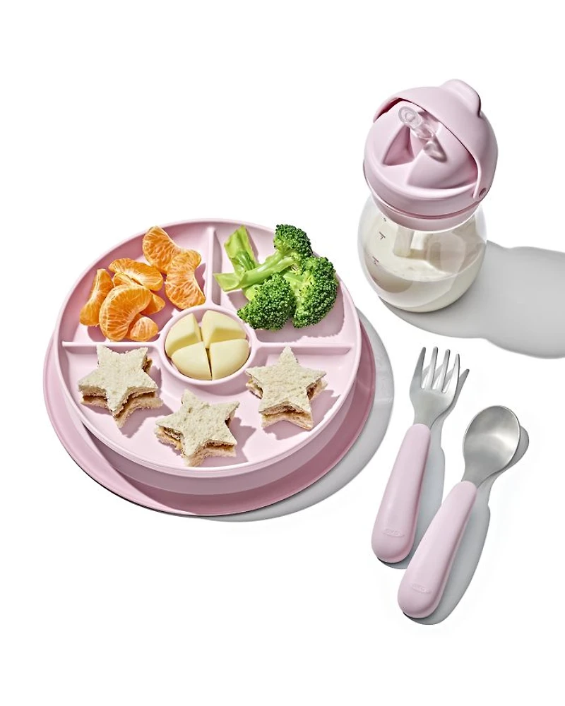 Tot Stick & Stay Suction Divided Plate