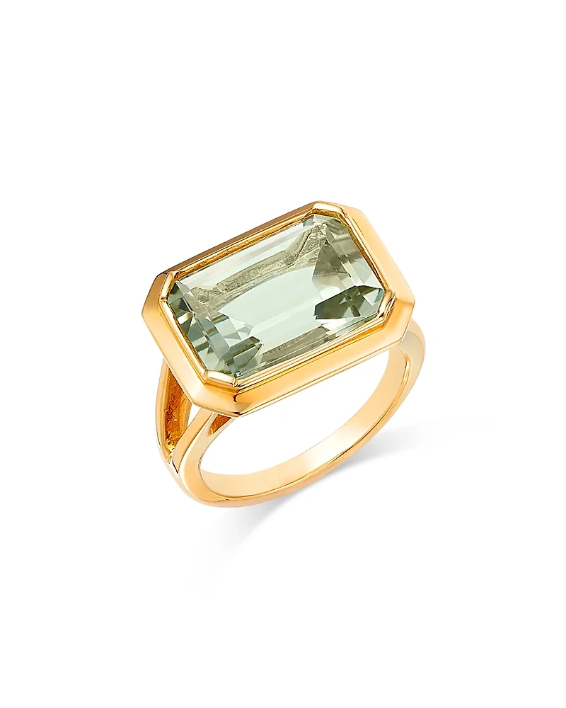 Bloomingdale's Fine Collection Prasiolite Emerald Cut Statement Ring