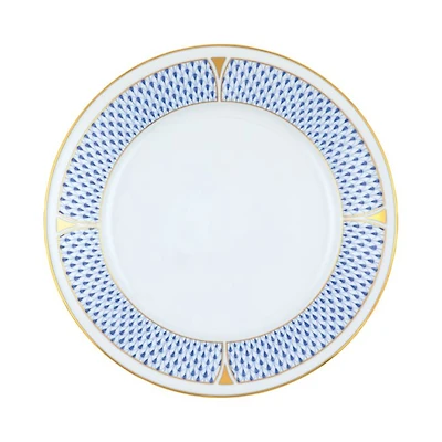 Art Deco Blue Dinner Plate