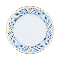Art Deco Blue Dinner Plate