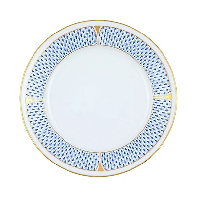 Herend Art Deco Blue Dinner Plate