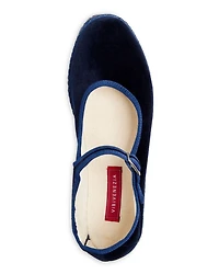 Women's Mary Jane Velvet Ballet Flats