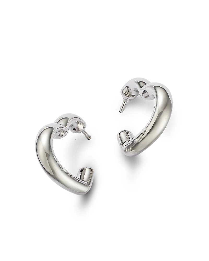 Bloomingdale's Fine Collection Open Heart J Hoop Earrings