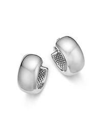 Bloomingdale's Fine Collection Polished Wide Huggie Hoop Earrings