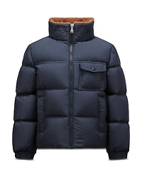 Moncler Boys' Cayden Quilted Full Zip Down Jacket