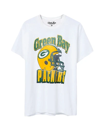Junk Food Clothing Unisex Nfl Green Bay Packers Throwback Helmet Flea Market Tee