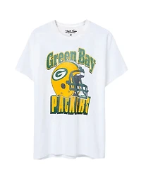 Junk Food Clothing Unisex Nfl Green Bay Packers Throwback Helmet Flea Market Tee