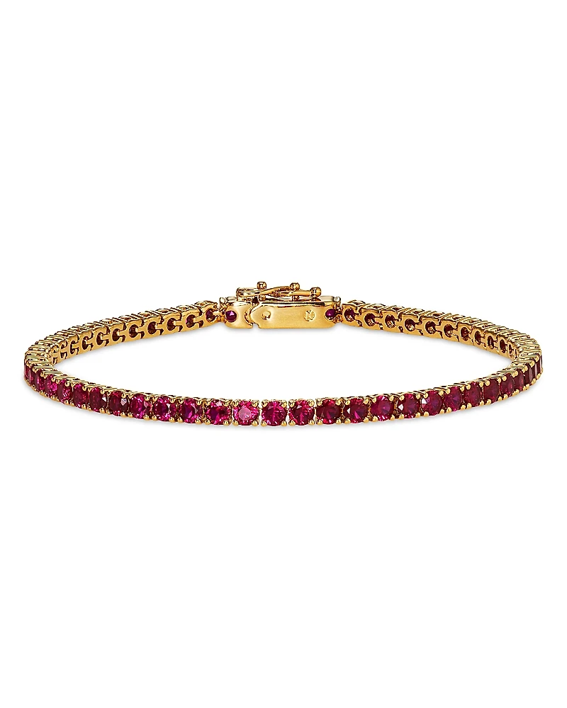 Nadri Red Cubic Zirconia Tennis Bracelet