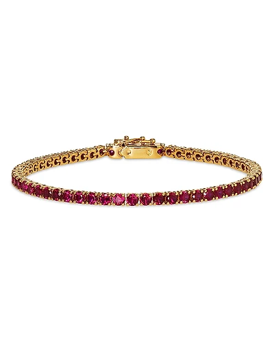 Nadri Red Cubic Zirconia Tennis Bracelet