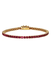 Nadri Red Cubic Zirconia Tennis Bracelet