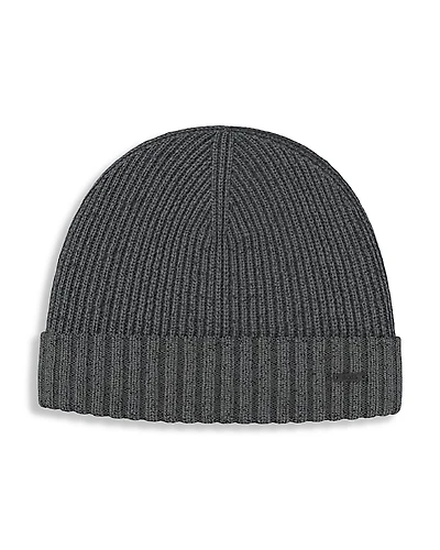 Boss Hugo Boss Fati Wool Ribbed Knit Beanie