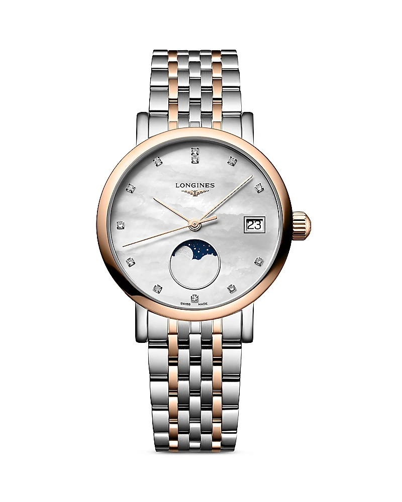 Longines Elegant Moonphase Watch, 30mm