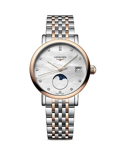 Longines Elegant Moonphase Watch, 30mm