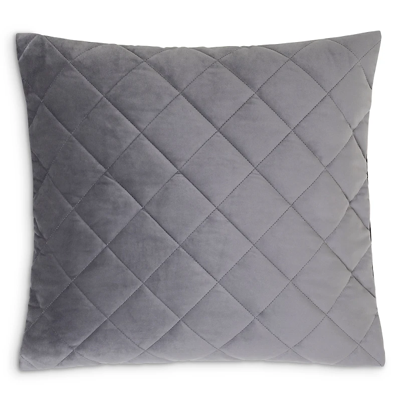 Frette Quilted Velvet Decorative Cushion, 20 x 20