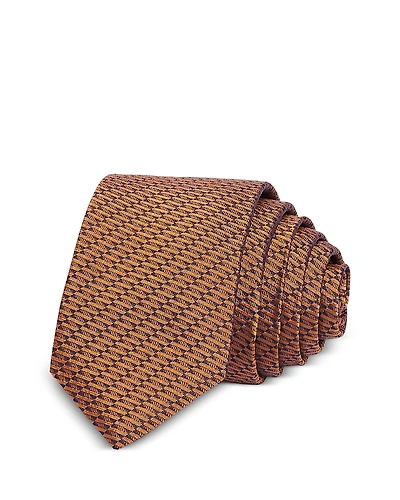 Hugo Spiral Striped Silk Skinny Tie