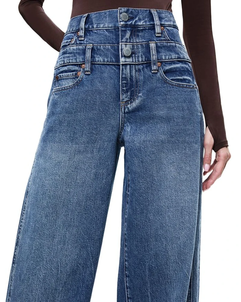 Double Waistband Jeans Brooklyn Blue