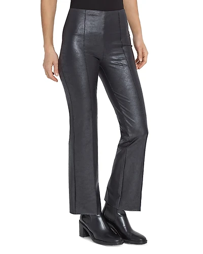 Lysse Elysse Foiled Faux Leather Bootcut Pants