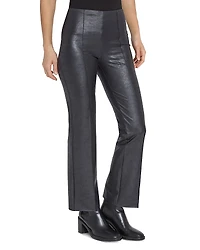 Lysse Elysse Foiled Faux Leather Bootcut Pants
