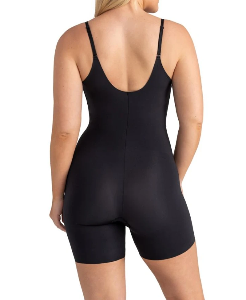 Open-Bust Mid-Thigh Bodysuit