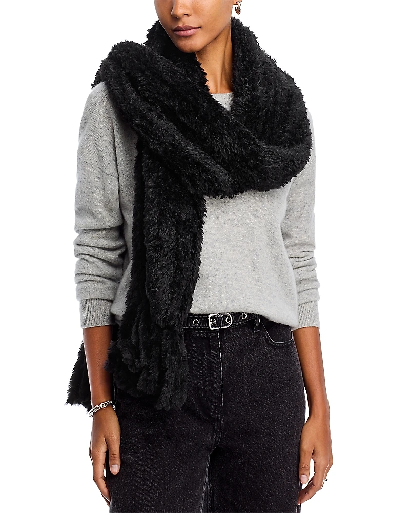 Echo Plush Faux Fur Scarf
