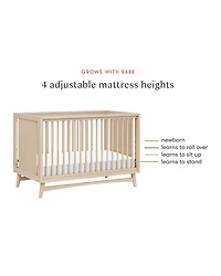 Peggy 3 in 1 Convertible Crib With Toddler Bed Conversion Kit